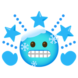 cold face and glowing star