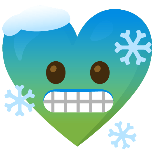 Cold face and Green heart