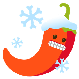 cold face and hot pepper