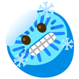 cold face and kiwi fruit