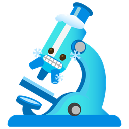 cold face and microscope