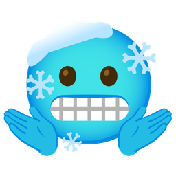 cold face and person shrugging