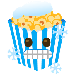 cold face and popcorn