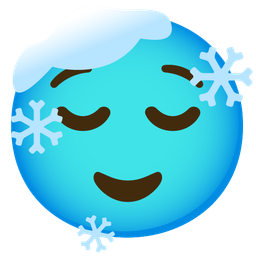 cold face and relieved face