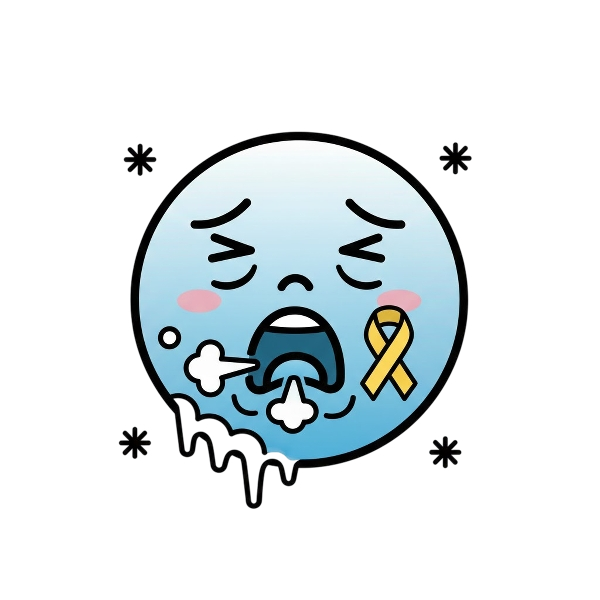 Cold face and Reminder ribbon