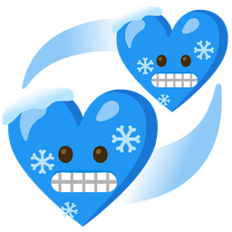 cold face and revolving hearts