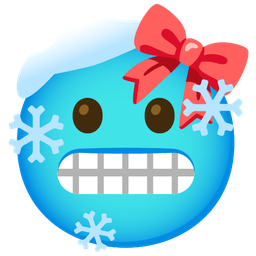 cold face and ribbon