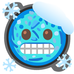 cold face and shallow pan of food