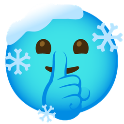 cold face and shushing face