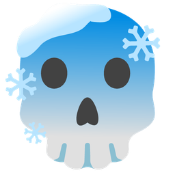 cold face and skull