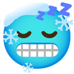 cold face and sleeping face