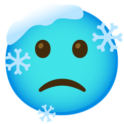 cold face and slightly frowning face