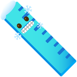 cold face and straight ruler