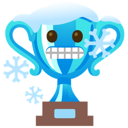 cold face and trophy