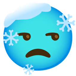 cold face and unamused face