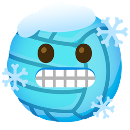 cold face and volleyball