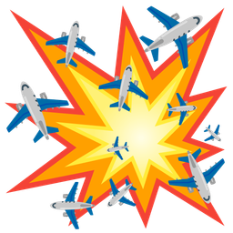 collision and airplane