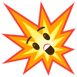 collision and astonished face