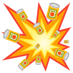 collision and canned food