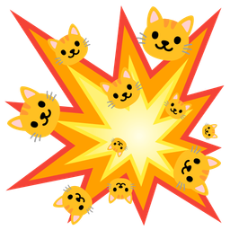 collision and cat face