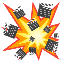 collision and clapper board