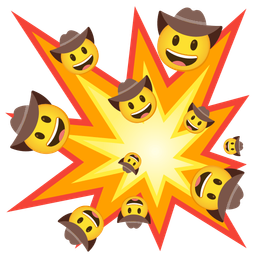 collision and cowboy hat face