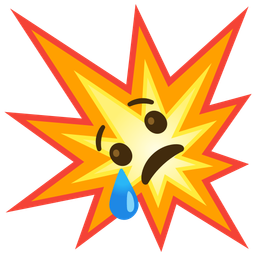 collision and crying face