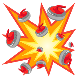 collision and curling stone