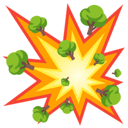 collision and deciduous tree