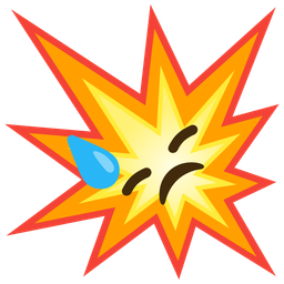 collision and downcast face with sweat