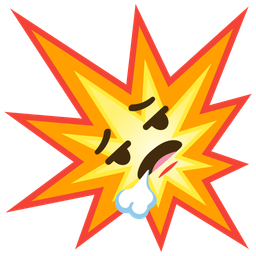 collision and face exhaling