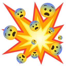 collision and fearful face