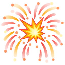 collision and fireworks