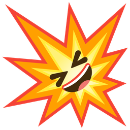 Collision and Grinning squinting face