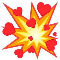 collision and heart suit