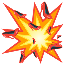 collision and high-heeled shoe