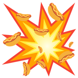 collision and hot dog