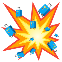 collision and luggage