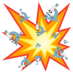 collision and microscope