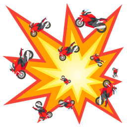 collision and motorcycle