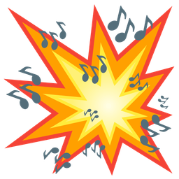 collision and musical notes