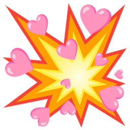 collision and pink heart