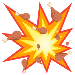 collision and poultry leg