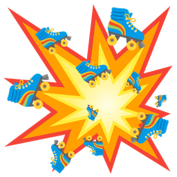 collision and roller skate