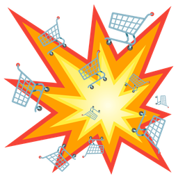 collision and shopping cart