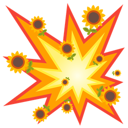 collision and sunflower