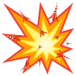 collision and Tokyo tower