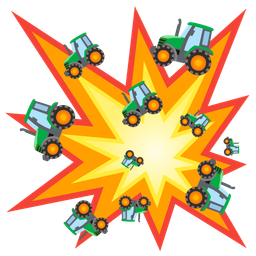 collision and tractor