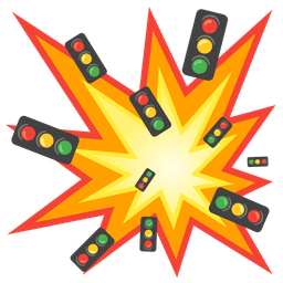 collision and vertical traffic light