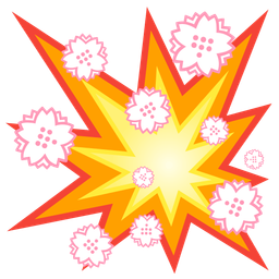 collision and white flower